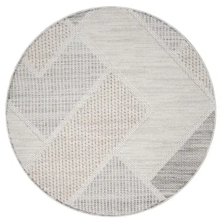 Carpet City Teppich »LINDO 8877« rund 11 mm Höhe Kurzflor, Hochtief-Muster/ 3D-Effekt, Boho-Stil, Wohnzimmer, orange