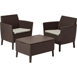 Balkon-Set Salemo – braun/beige - Braun