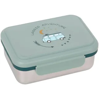 Lässig Kinder Brotdose Edelstahl Lunchbox Frühstücksbox nachhaltig Kindergarten Schule/Adventure Bus