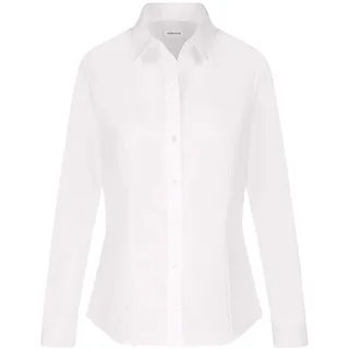 Seidensticker Damen Women Regular Longsleeve Cotton Bluse, Weiß(080604), 40 EU