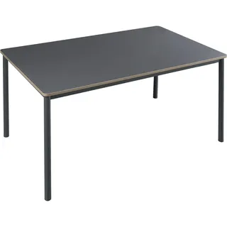 [en.casa] Esstisch Lindesberg für 6 Personen 140 x 80 cm Grau