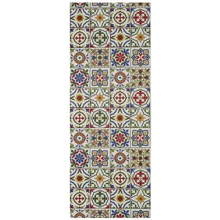 Atticgo Vinyl-Küchenteppich Mehrfarbig Sprinty 52/100 cm , Textil , Grafikmuster , Rechteckig , 52x100 cm , waschbar, antistatisch, leicht zusammenrollbar, rutschfeste Unterfläche , Teppiche und Böden, Teppiche, Teppichläufer, Küchenteppiche