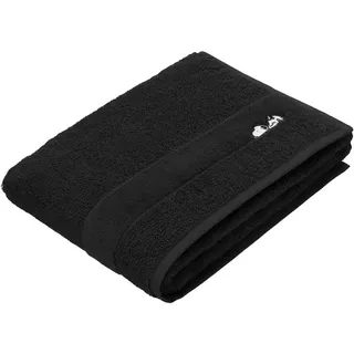 Vossen Duschtuch , Schwarz , Textil , Uni , 67x140 cm , ISO 9001, Fkt, Made in Austria, Oeko-Tex® Standard 100 , Heimtextilien, Badtextilien, Duschtücher