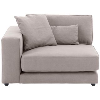 OTTO products Sofa-Eckelement »Grenette«, frei oder als Teil des Modulsofas, Baumwollmix oder recycelte Stoffe, grau