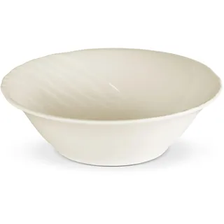 Gerlach Celestia Salatschüssel-Set Aus Porzellan Müslischalen Schalen 2er Set Obstschale Schüssel Suppenschüssel Dessertschalen Elfenbeinfarbe