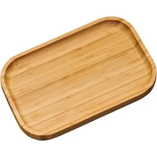 KESPER Servierbrett Bambus mit hochgezogenem Rand/Vesperbrett/Brotzeitbrett