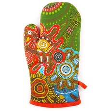 Excelsa Aboriginal Ofenhandschuh, Einheitsgröße, Futter 100% Baumwolle, Füllung aus Polyester