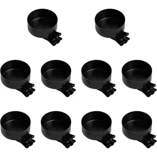 Zxpjkyu 10 Stück Metallclips Weihnachtsbaum Kerzenhalter Clips Kerzenhalter Metallclips Baumschmuck Ornamente Hänger Aus Robustem Eisen für Weihnachtsfeiern H, Schwarz