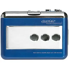 Auvisio Tape2PC, MP3 Player + Portable Audiogeräte, Blau