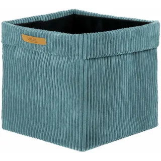 lycce Aufbewahrungsbox Faltbare Aufbewahrungsbox Cord 33 x 31 x 33 cm 1-tlg. türkis/blau