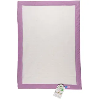 Robert Osswald 1.10.1.1.1.1.1-K05-09 Kuscheldecke mit Karorahmen - 100cm x 75cm, beige