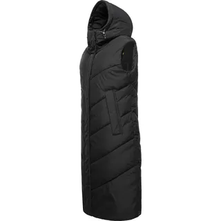 Ragwear Steppweste Suminka Vest«, (1 tlg.), Wasserdichte, lange Damen Winterweste schwarz