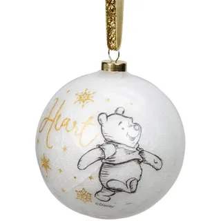 Disney 80mm Christbaumkugel Glitzer Sparkle - Winnie The Pooh