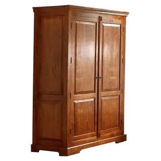 MASSIVMOEBEL24.DE Kleiderschrank Akazie 140x65x200 honig lackiert OXFORD #0437 - Hellbraun