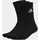 Unisex Kinder Cushioned Crew Socks 3 Pairs Black White 3-4 Years