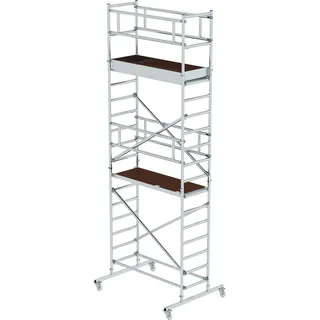 Günzburger Steigtechnik Standard-Rollgerüst 0,75 x 1,8 m Plattformhöhe 4,2 m - 166420