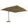 Ampelschirm 400 x 300 cm Taupe