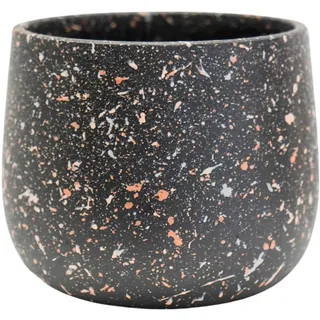 Ivyline Pflanzkübel Pflanzgefäß Keramik Schwarz Klein