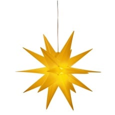 Bild von LED Stern »Weihnachtsstern, 3D-Optik«, Ø 57 cm, mit 6-Stunden-Timer, Weihnachtsdeko aussen, gelb