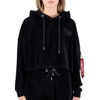 Alpha Industries Frottee Hoody COS Wmn Kapuzensweat für Damen Black