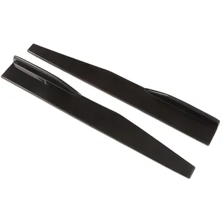 2 STÜCKE Auto Seitenschweller, KIMISS Universal Car Body Styling Seitenschweller ABS Heckseitenschweller für Kfz-Modifikation (Schwarz Glänzend)