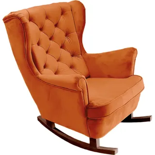 DomoHome Relaxsessel Armlehnensessel Armlehnen Fernsehsessel Loungesessel Polstersessel Couchsessel Armsessel Chair Wohnzimmersessel Ohrensessel | 102x81x95cm | Orange_29825 - Orange