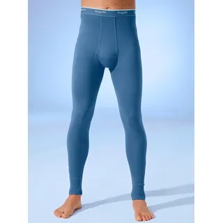 Lange Unterhose BUGATTI, Herren, Gr. 7, 1 Stk., blau, 100% Baumwolle, Unterhosen Lange Unterhose