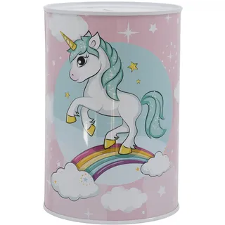 Kinderspardose aus Metall - Einhorn