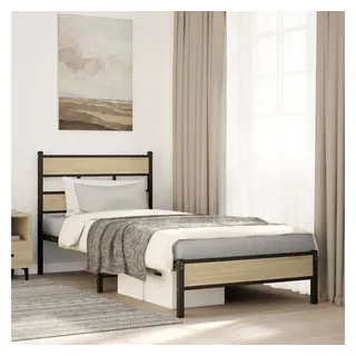 vidaXL Bettgestell ohne Matratze Sonoma-Eiche 80x200 cm Holzwerkstoff