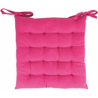 GALILEO SpA Sibilla Stuhlkissen mit Bändern, 40 x 40 cm, Fuchsia, 5 Stück