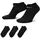 Lightweight Sneakersocken 3 Paar Black/White S EU
