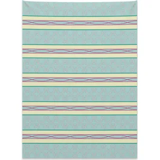 Abakuhaus Geometrisch Wandteppich, Vibrierende wirbelt Kurven aus Weiches Mikrofaser Stoff Kein Verblassen Klare Farben Waschbar, 110 x 150 cm, Mehrfarbig