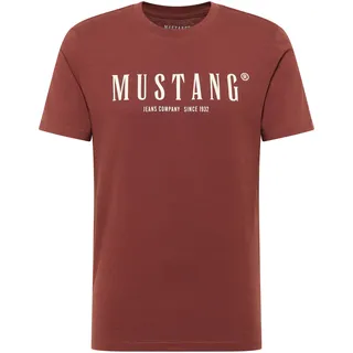 MUSTANG Kurzarmshirt »T-Shirt«, braun