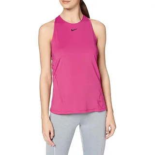 Nike Damen W NP Tank All Over MESH Top, Magic Flamingo/(White), L