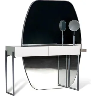 Schminktisch Frisiertisch mit Hocker Schminkkonsole Weiß Holz Moderne - Weiß