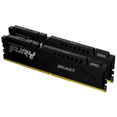 Bild FURY Beast schwarz DIMM Kit 64GB, DDR5-6000, CL36-38-38, on-die ECC (KF560C36BBEK2-64)