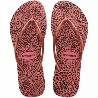 Havaianas Damen Slim Animals RoseGolden Flip-Flop, Crocus Rose/Golden Blush, 39-40 EU, Crocus Rose Golden Blush