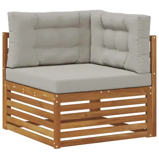 vidaXL Outdoor Ecksofa Massivholz Akazie Natur - Braun