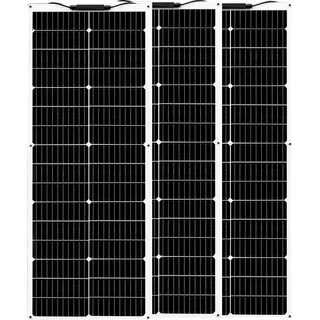Flexibles Solarpanel, maximale Leistung 80W, Zelleneffizienz 24%, geeignet für unregelmäßige Oberflächen, 3 Stk 80W (240W)
