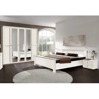 Wimex Schlafzimmer-Set »Chalet« Set, 4 Stk. tlg. mit dekorativen Aufleistungen, weiß