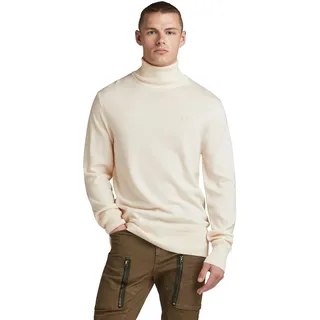 G-STAR RAW Herren Premium Core Turtle Knitted Pullover, Beige (Eggnog D21933-B692-G076), XL