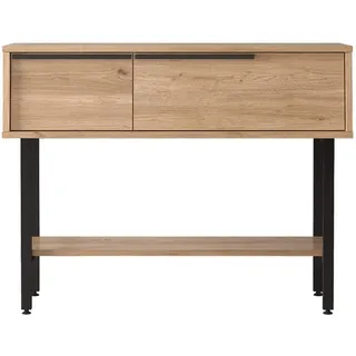 Mobili Rebecca Konsolentisch Hellbraun 29,5/100/76 cm , Braun , Holzwerkstoff , 100x76x29.5 cm , Wohnzimmer, Wohnzimmertische, Konsolentische