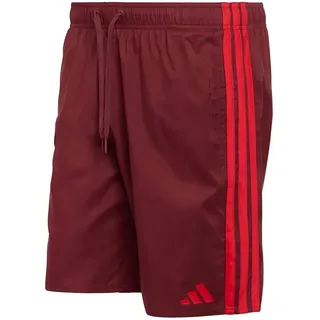Adidas 3 Stripes 8 ́ ́ Badeshorts - Shadow Red / Better Scarlet - 2XL