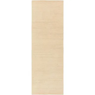 benuta Nest Wollteppich-Läufer Jamal Cream 80x250 cm , Creme , Textil , Beton Optik , Rechteckig , 80x250 cm , Gots , pflegeleicht , Teppiche und Böden, Teppiche, Teppichläufer, Läufer