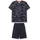 Schlafanzug Pyjama schwarz