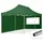 Faltpavillon 6 x 3 m inkl. 2 Seitenteile Dunkelgrün
