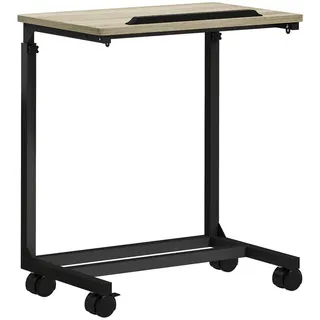 Homcom Beistelltisch Weiß Eiche 36 x 82,5 cm