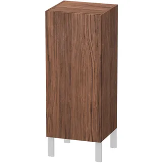 Duravit  L-Cube Halbhochschrank individual, eine Tür Anschlag links, variable Maße, 250-500x200-363x600-900mm, LC1189L2121, Farbe: Nussbaum Dunkel Dekor