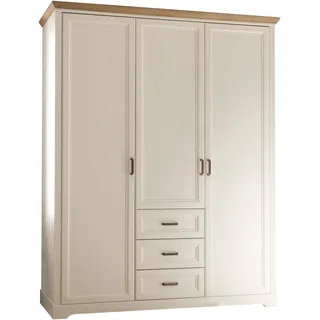 Begabino Drehtürenschrank Jasmin 164 x 205 x 63 cm Weiß