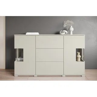 INOSIGN »Kenia« 1 Stk. tlg. Sideboard mit 3 Schubladen, 6 Fächern, Glastüren, Breite 150 cm